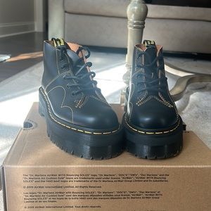 Doc Marten leather ankle platform boots